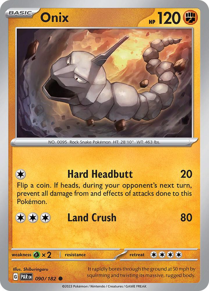 Onix 090/182 card from SV04: Paradox Rift