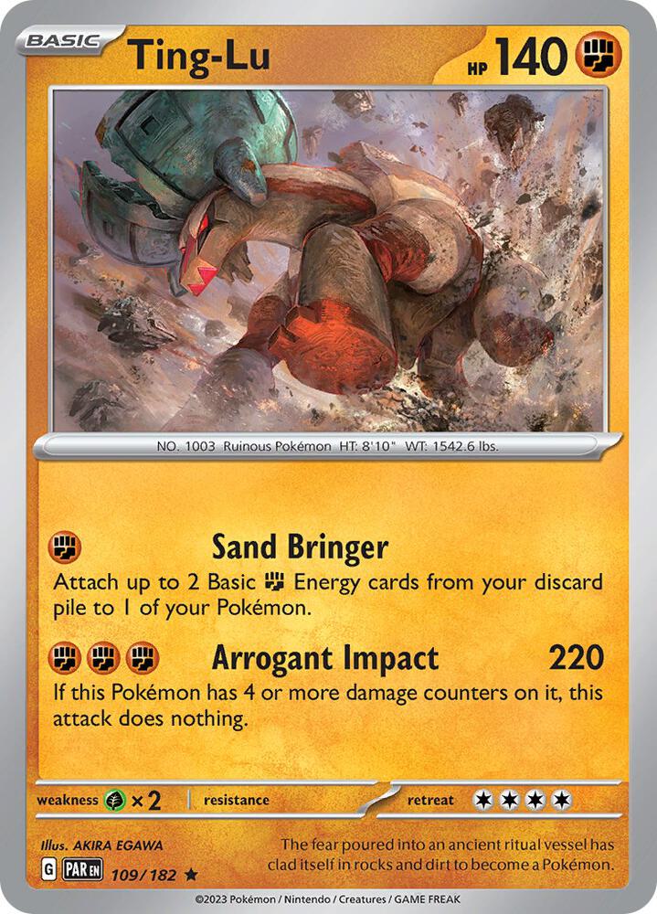 Ting-Lu 109/182 card from SV04: Paradox Rift