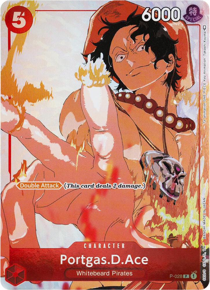 Portgas.D.Ace (Gift Collection 2023) P-028 card from One Piece Promotion Cards