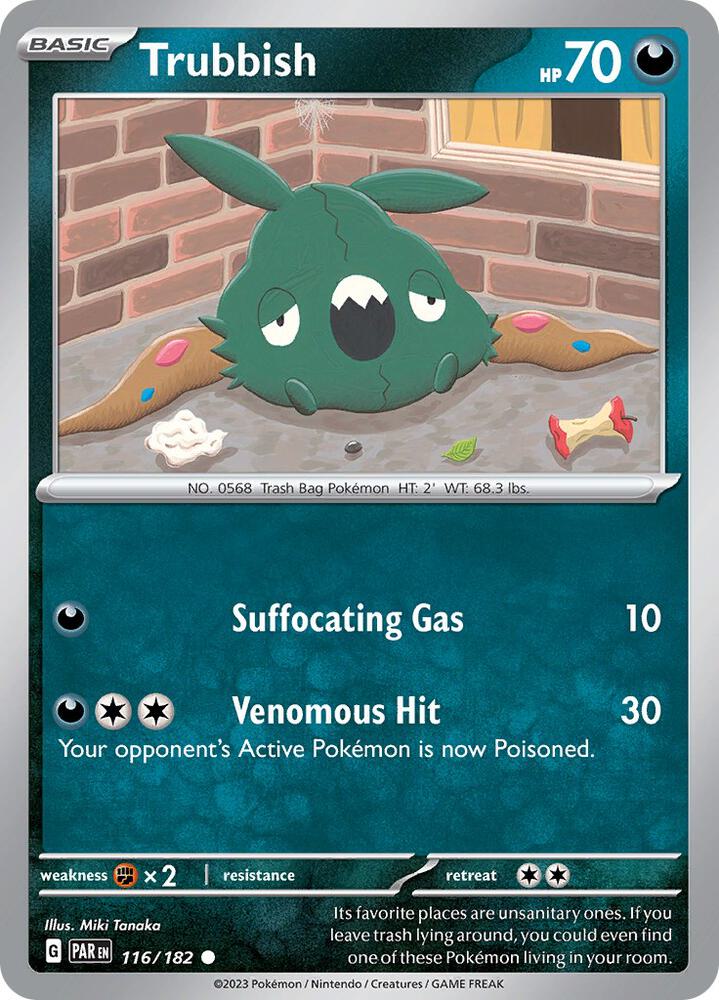 Trubbish 116/182 card from SV04: Paradox Rift