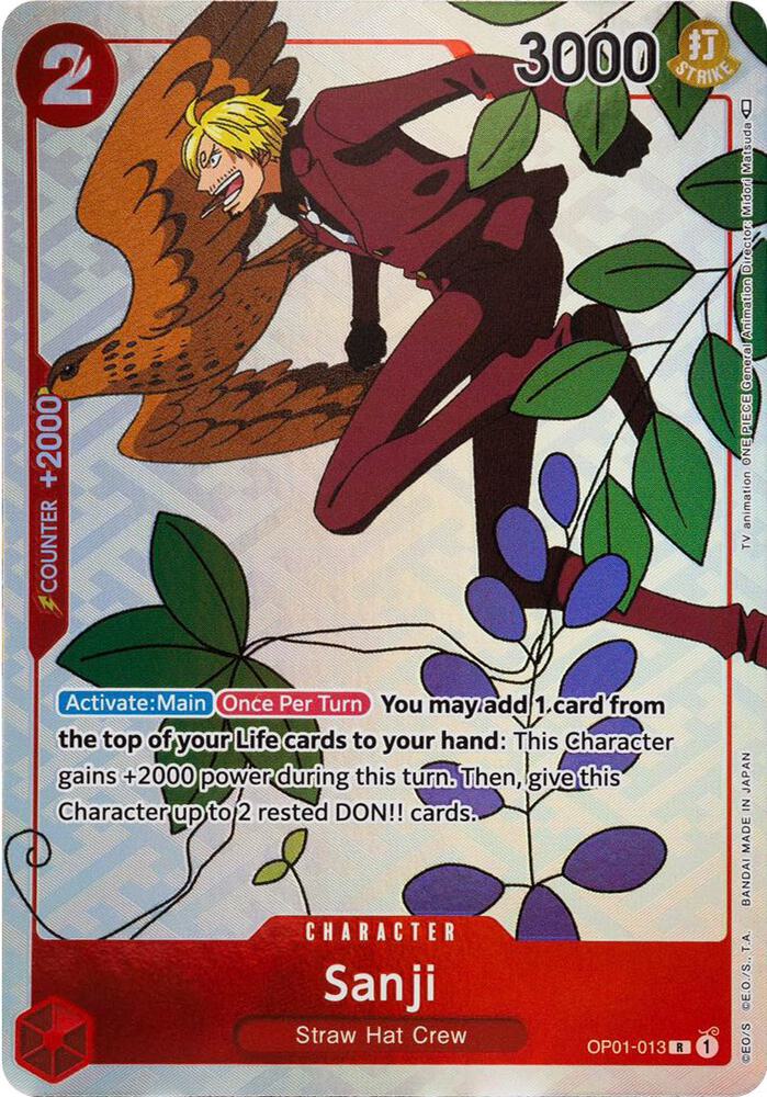 Sanji (Gift Collection 2023) OP01-013 card from One Piece Promotion Cards