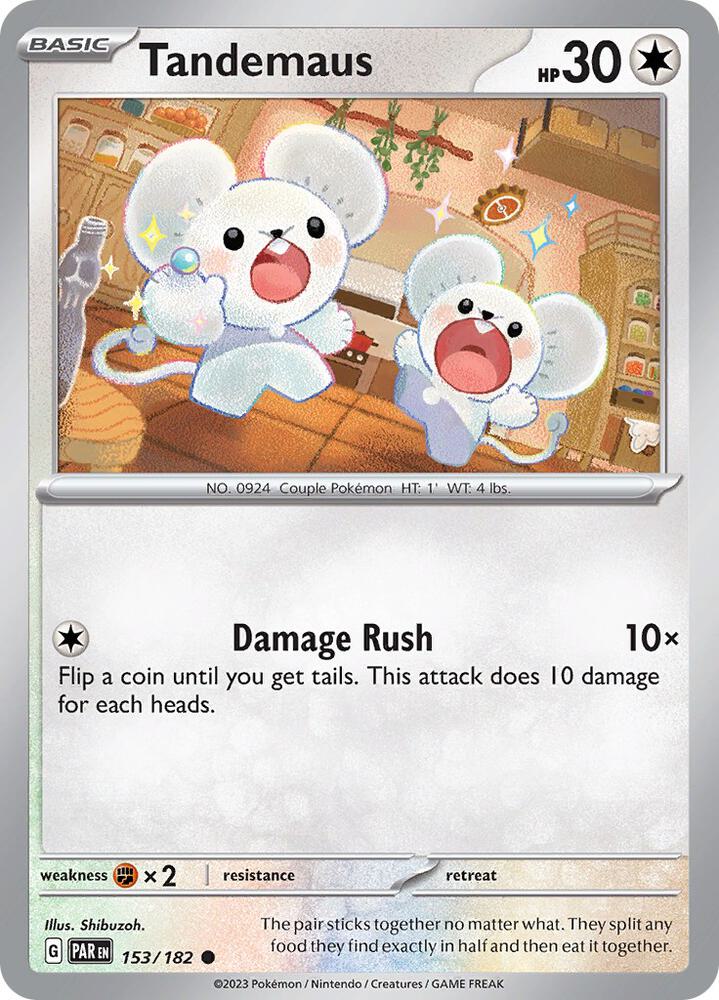 Tandemaus 153/182 card from SV04: Paradox Rift