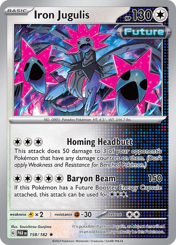 Iron Jugulis 158/182 card from SV04: Paradox Rift