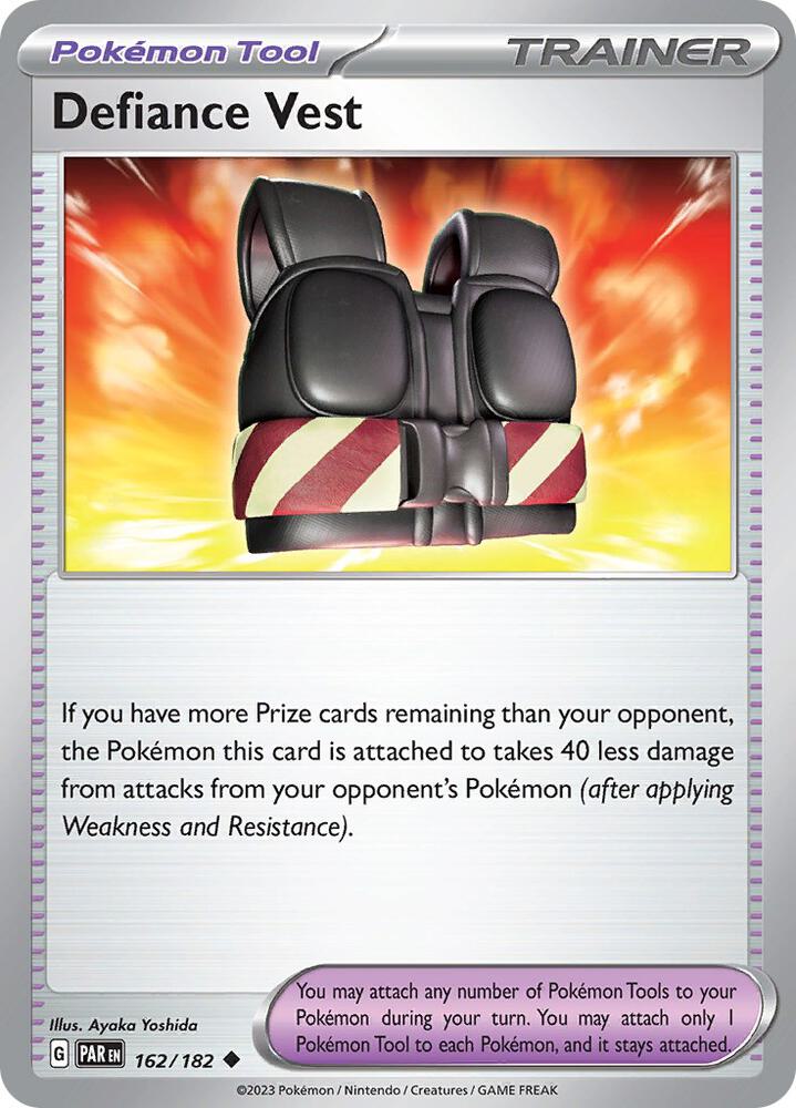 Defiance Vest 162/182 card from SV04: Paradox Rift
