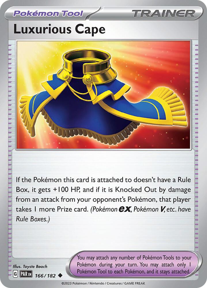 Luxurious Cape 166/182 card from SV04: Paradox Rift