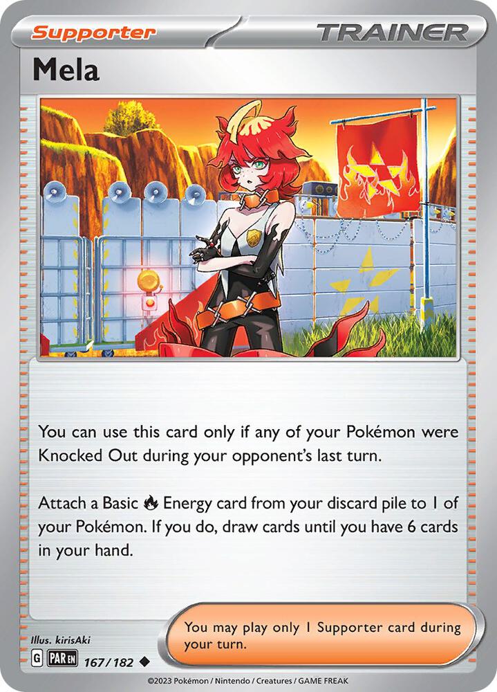 Mela 167/182 card from SV04: Paradox Rift