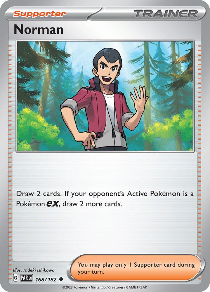 Norman 168/182 card from SV04: Paradox Rift