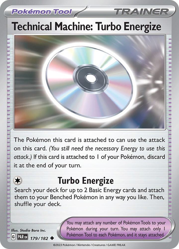 Technical Machine: Turbo Energize 179/182 card from SV04: Paradox Rift