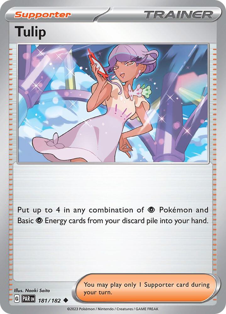 Tulip 181/182 card from SV04: Paradox Rift