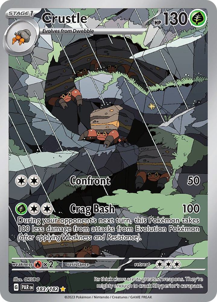 Crustle 183/182 card from SV04: Paradox Rift