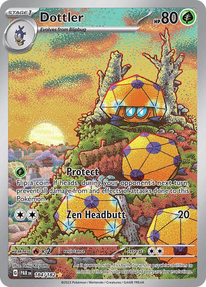 Dottler 184/182 card from SV04: Paradox Rift