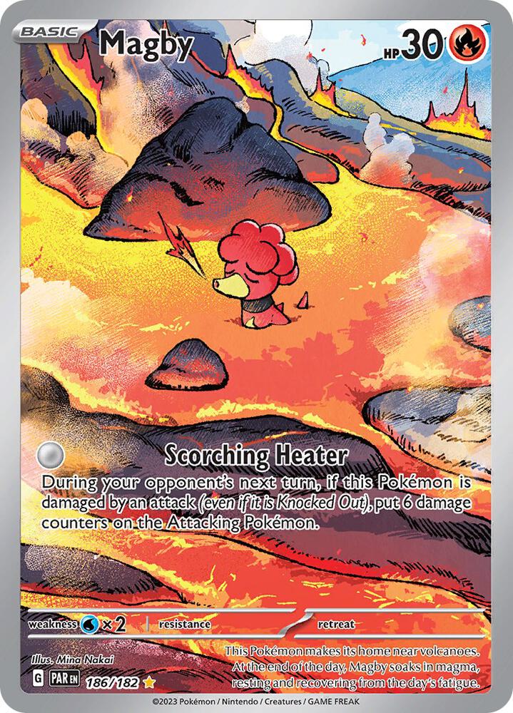 Magby 186/182 card from SV04: Paradox Rift