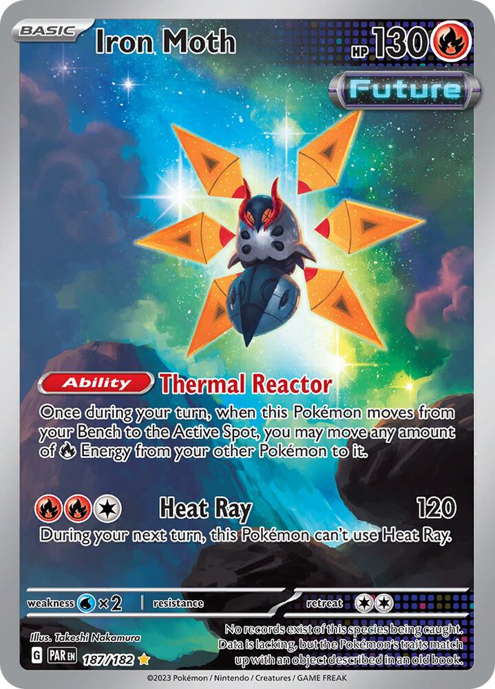 Iron Moth 187/182 card from SV04: Paradox Rift