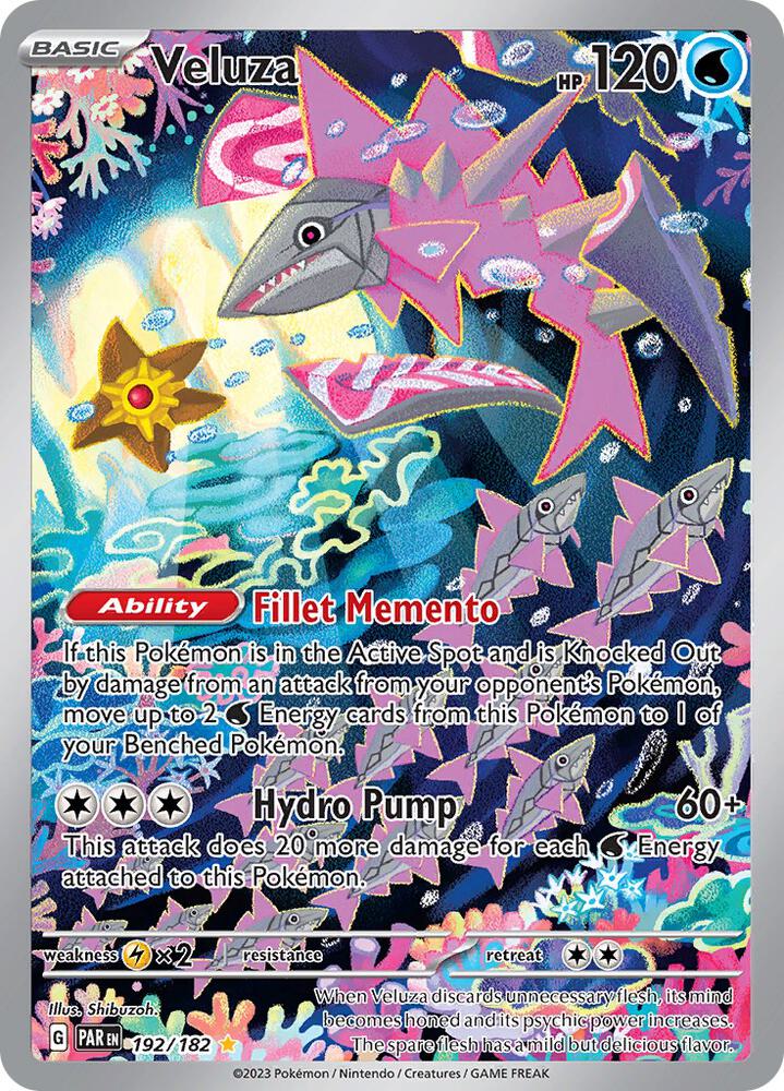 Veluza 192/182 card from SV04: Paradox Rift