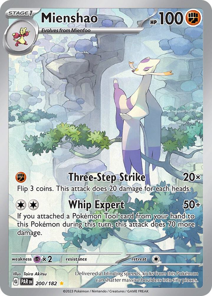 Mienshao 200/182 card from SV04: Paradox Rift