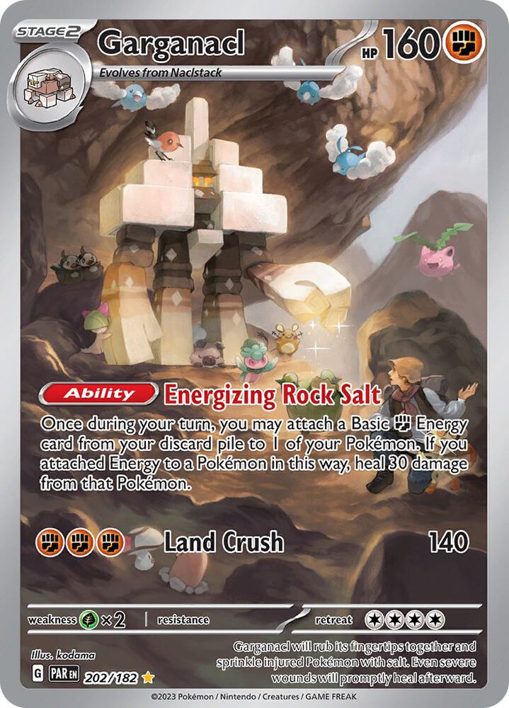 Garganacl 202/182 card from SV04: Paradox Rift