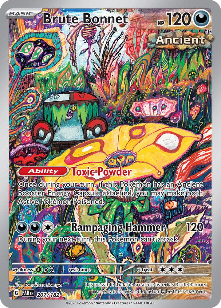 Brute Bonnet 207/182 card from SV04: Paradox Rift