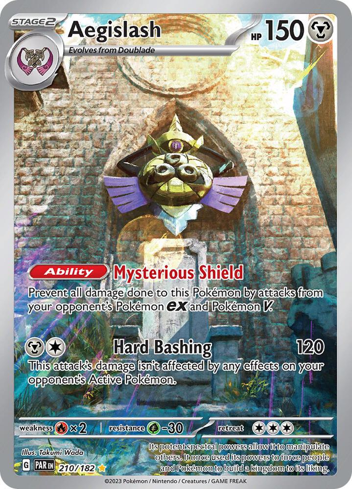 Aegislash 210/182 card from SV04: Paradox Rift