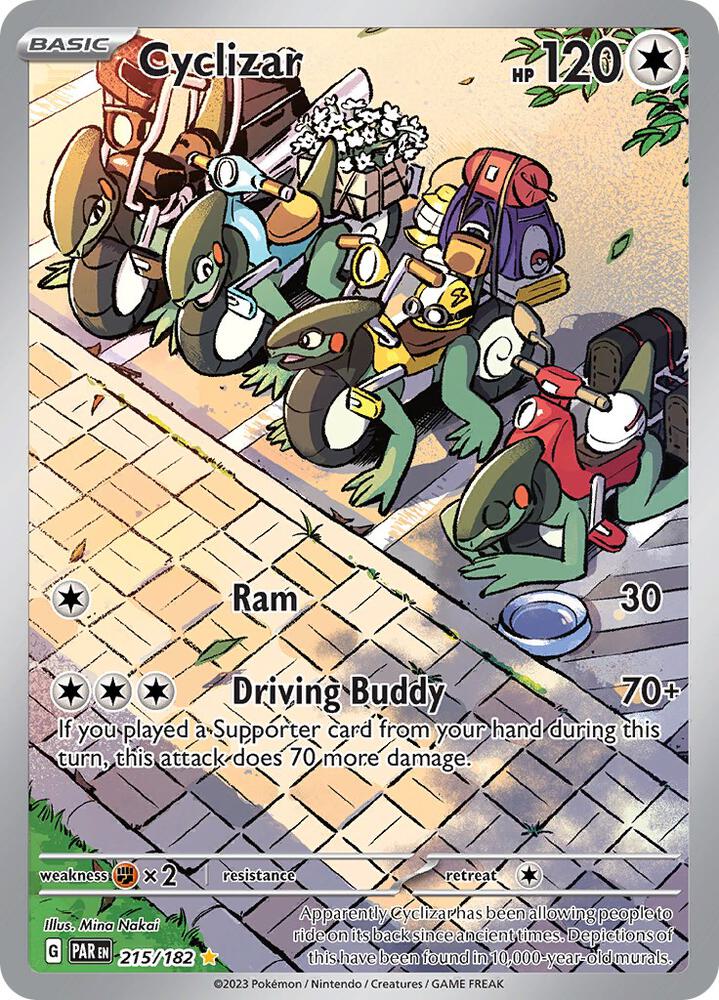 Cyclizar 215/182 card from SV04: Paradox Rift