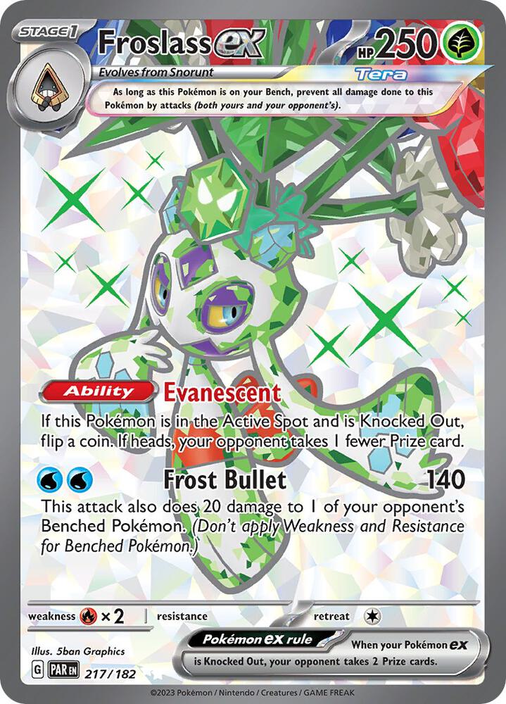 Froslass ex 217/182 card from SV04: Paradox Rift