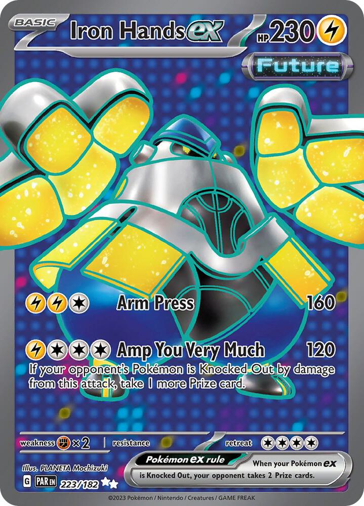 Iron Hands ex 223/182 card from SV04: Paradox Rift
