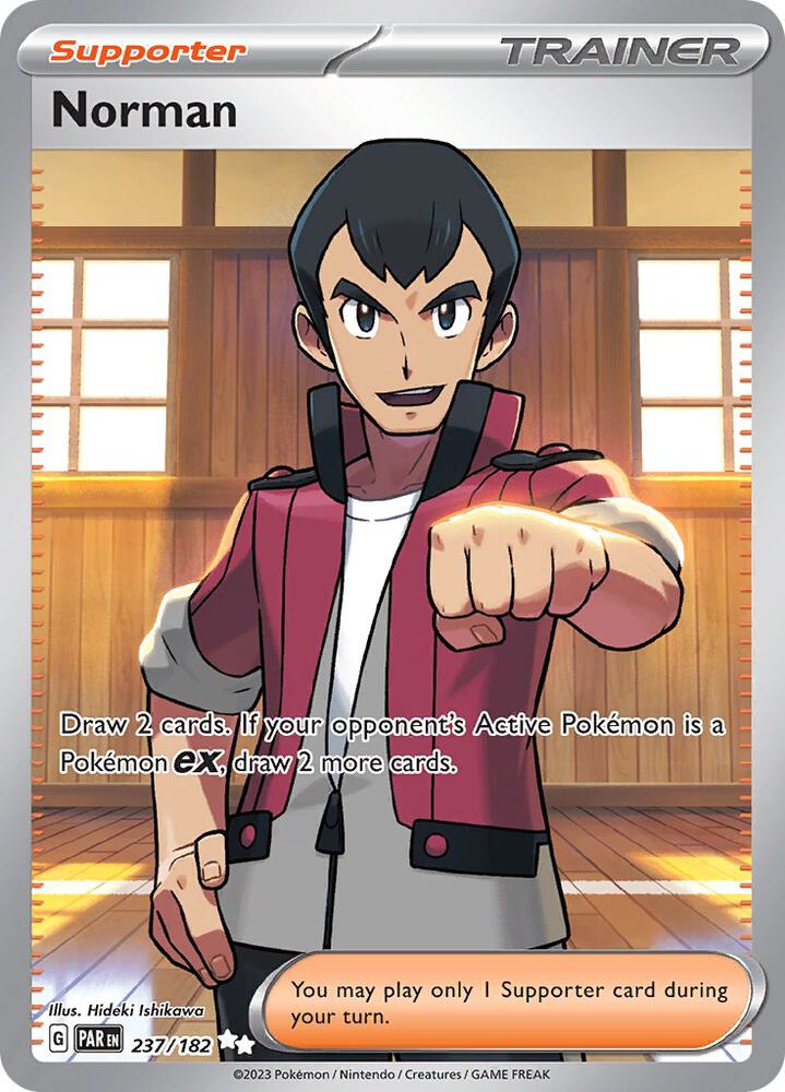Norman 237/182 card from SV04: Paradox Rift