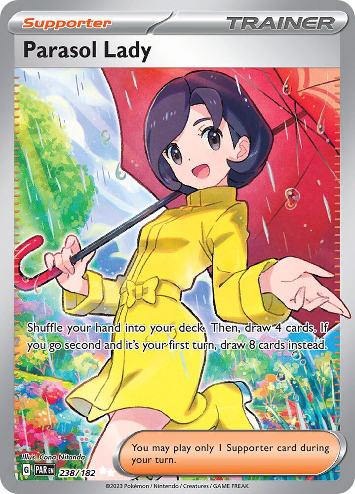 Parasol Lady 238/182 card from SV04: Paradox Rift