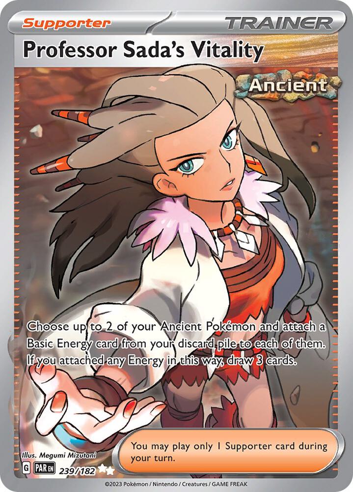 Professor Sada's Vitality 239/182 card from SV04: Paradox Rift
