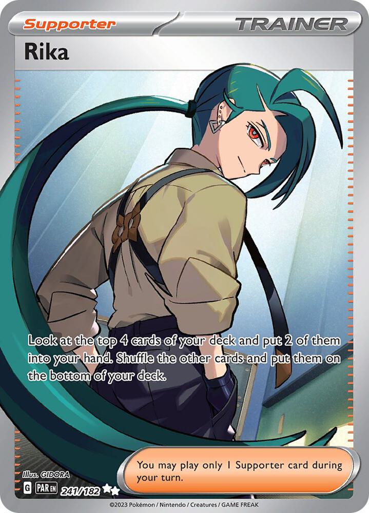 Rika 241/182 card from SV04: Paradox Rift