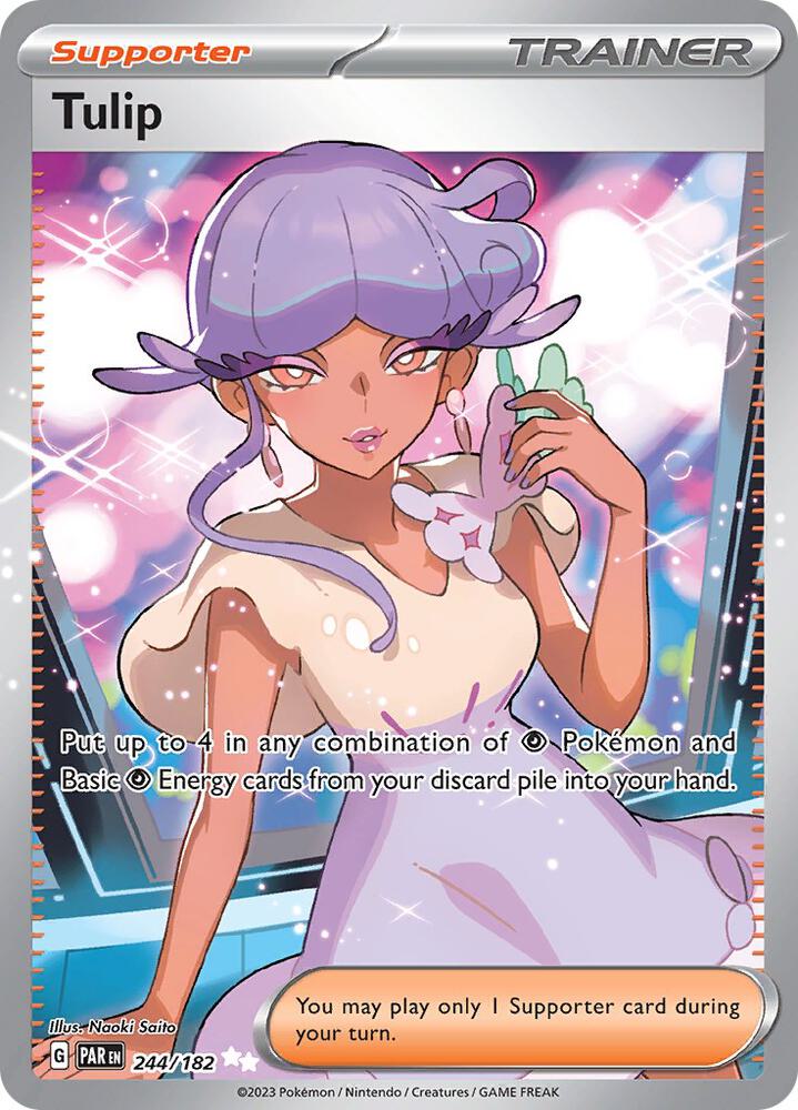 Tulip 244/182 card from SV04: Paradox Rift