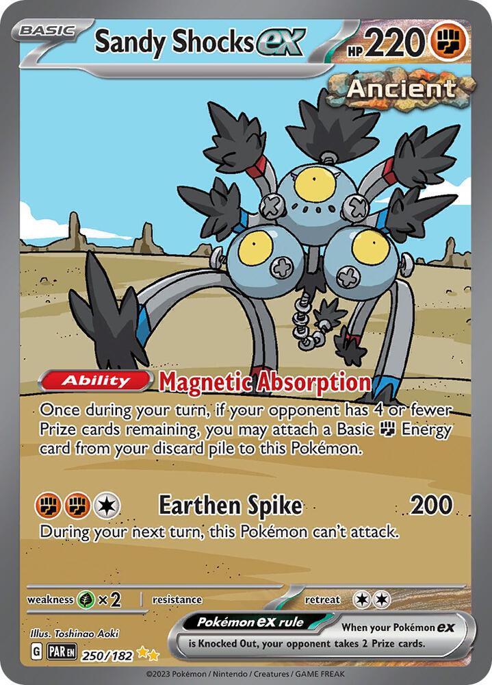 Sandy Shocks ex 250/182 card from SV04: Paradox Rift