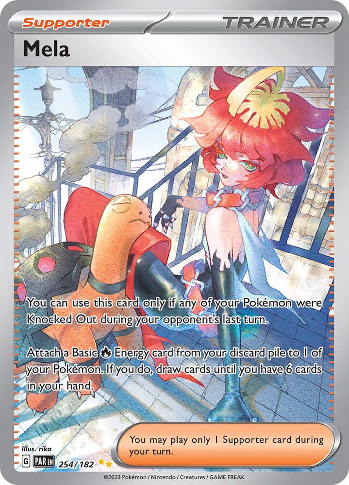 Mela 254/182 card from SV04: Paradox Rift