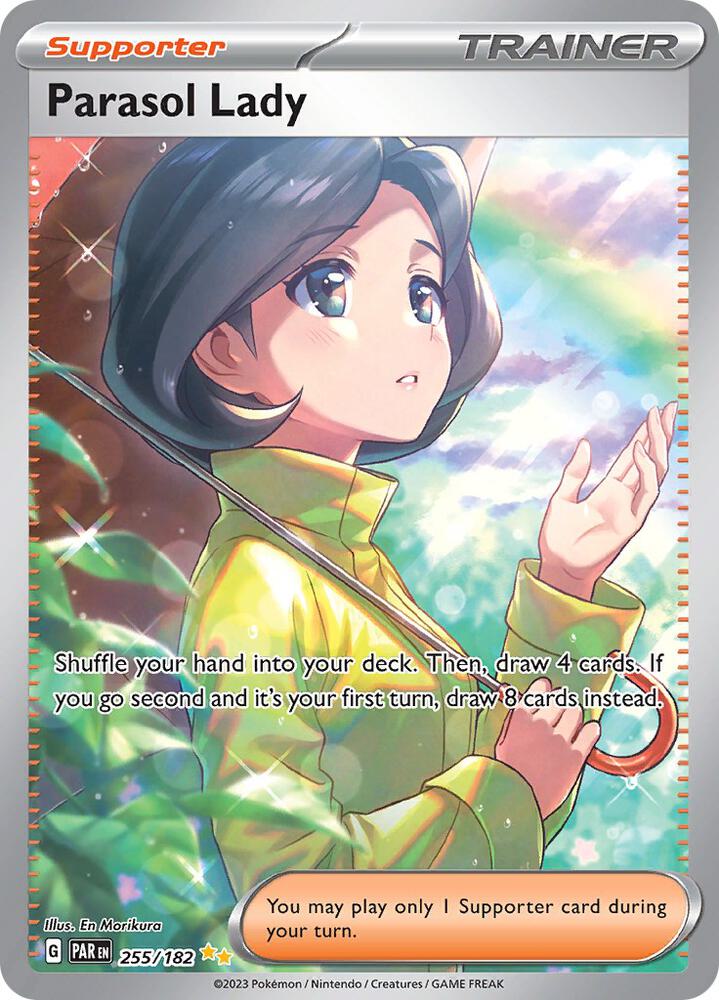 Parasol Lady 255/182 card from SV04: Paradox Rift