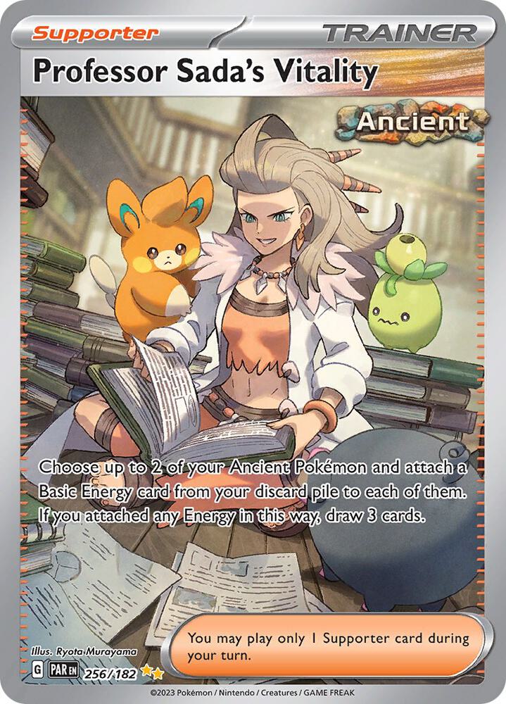 Professor Sada's Vitality 256/182 card from SV04: Paradox Rift