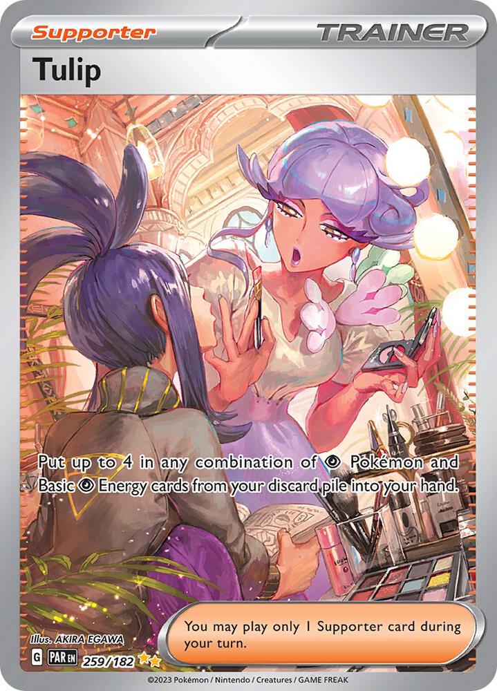 Tulip 259/182 card from SV04: Paradox Rift