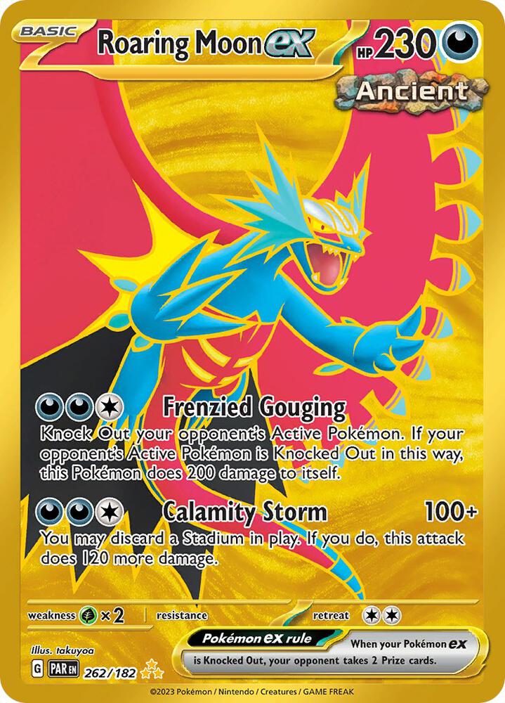 Roaring Moon ex 262/182 card from SV04: Paradox Rift