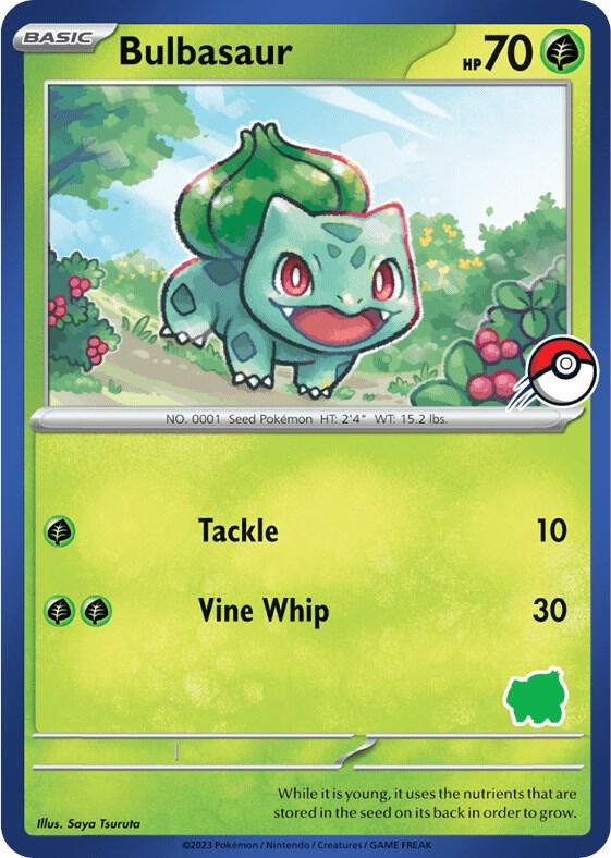 Bulbasaur (Blue Border) card from My First Battle