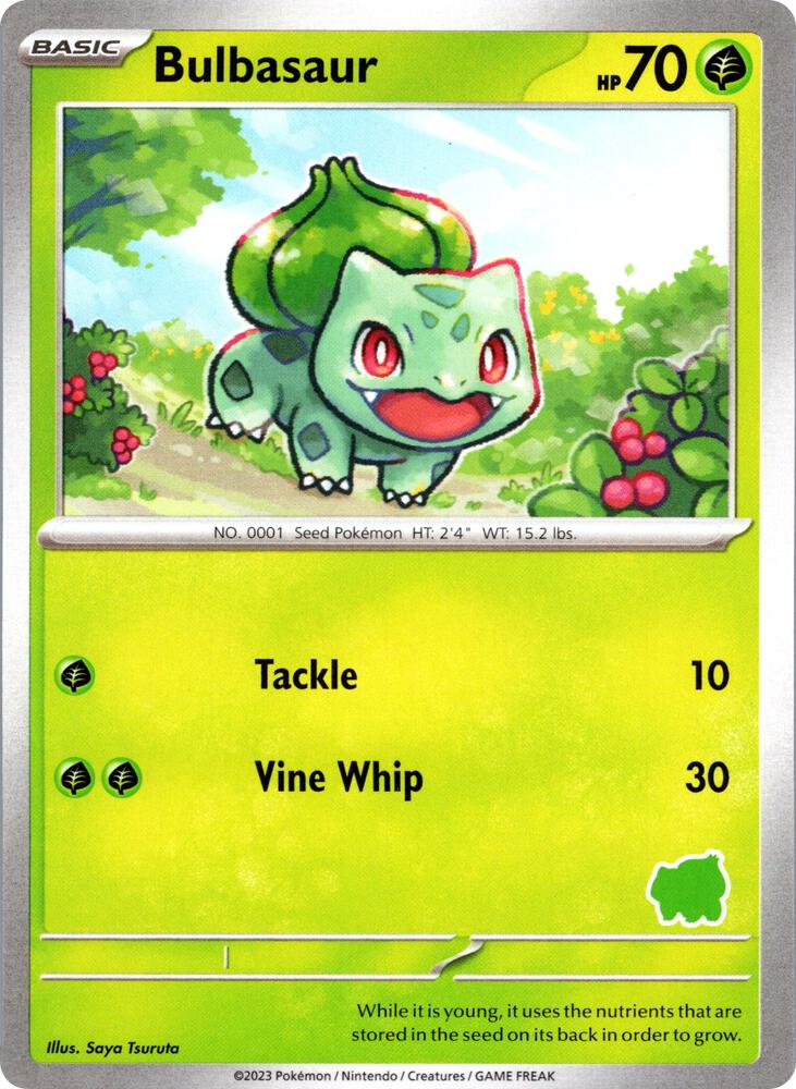 Bulbasaur card from My First Battle