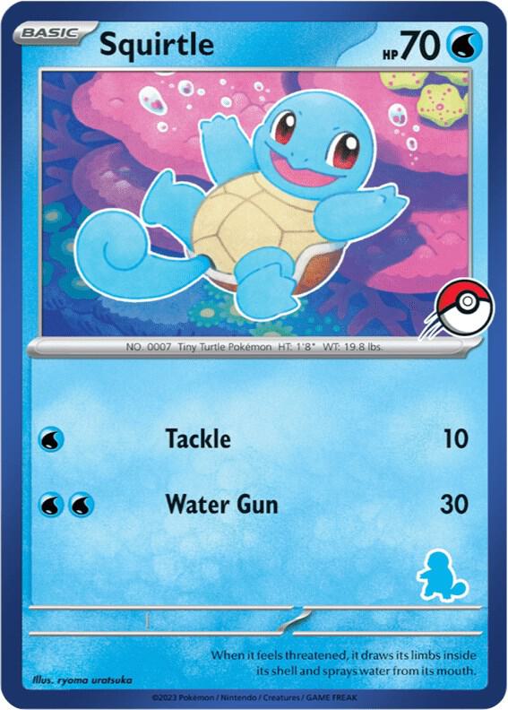 Squirtle (Blue Border) card from My First Battle