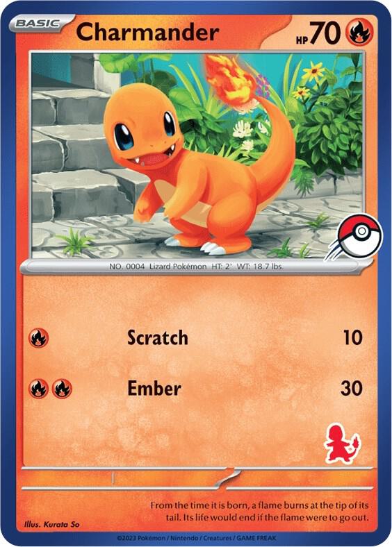 Charmander (Blue Border) card from My First Battle