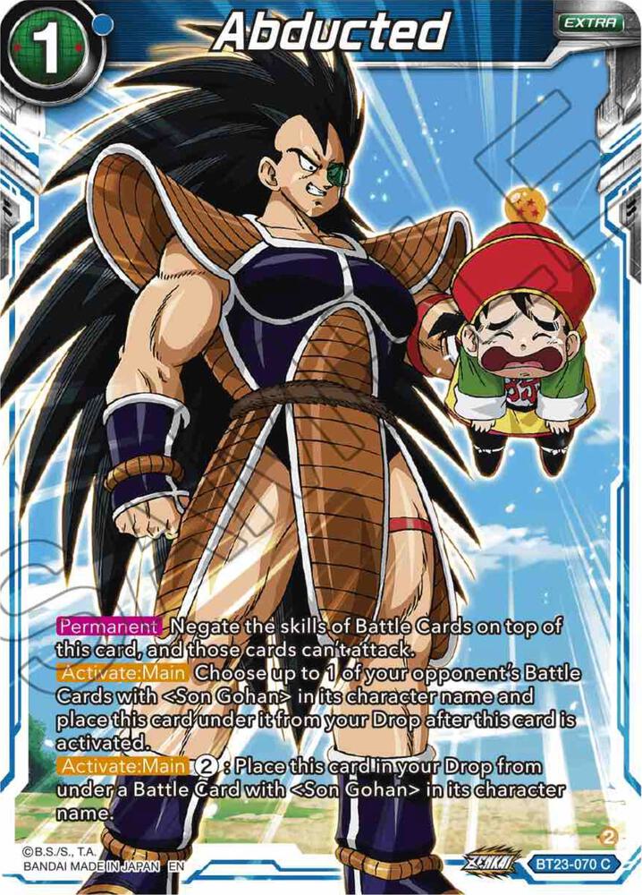 Abducted BT23-070 card from Perfect Combination