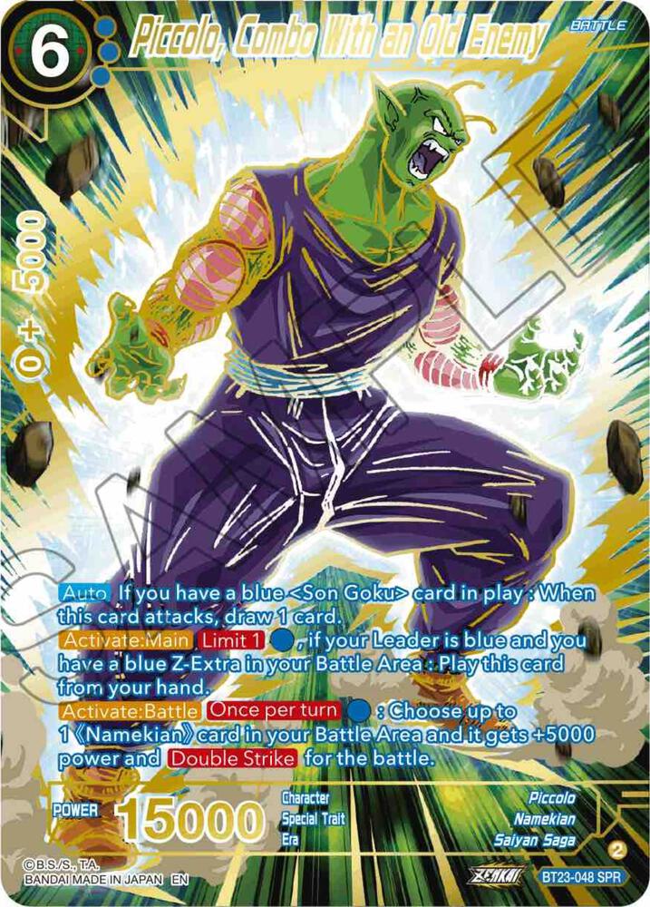 Piccolo, Combo With an Old Enemy (SPR) BT23-048 card from Perfect Combination