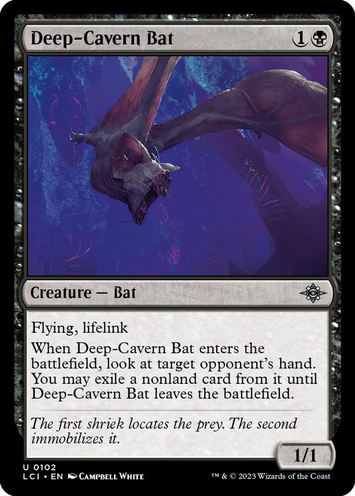 Deep-Cavern Bat 102 card from The Lost Caverns of Ixalan