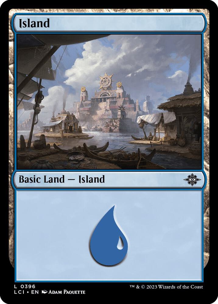 Island 396 card from The Lost Caverns of Ixalan