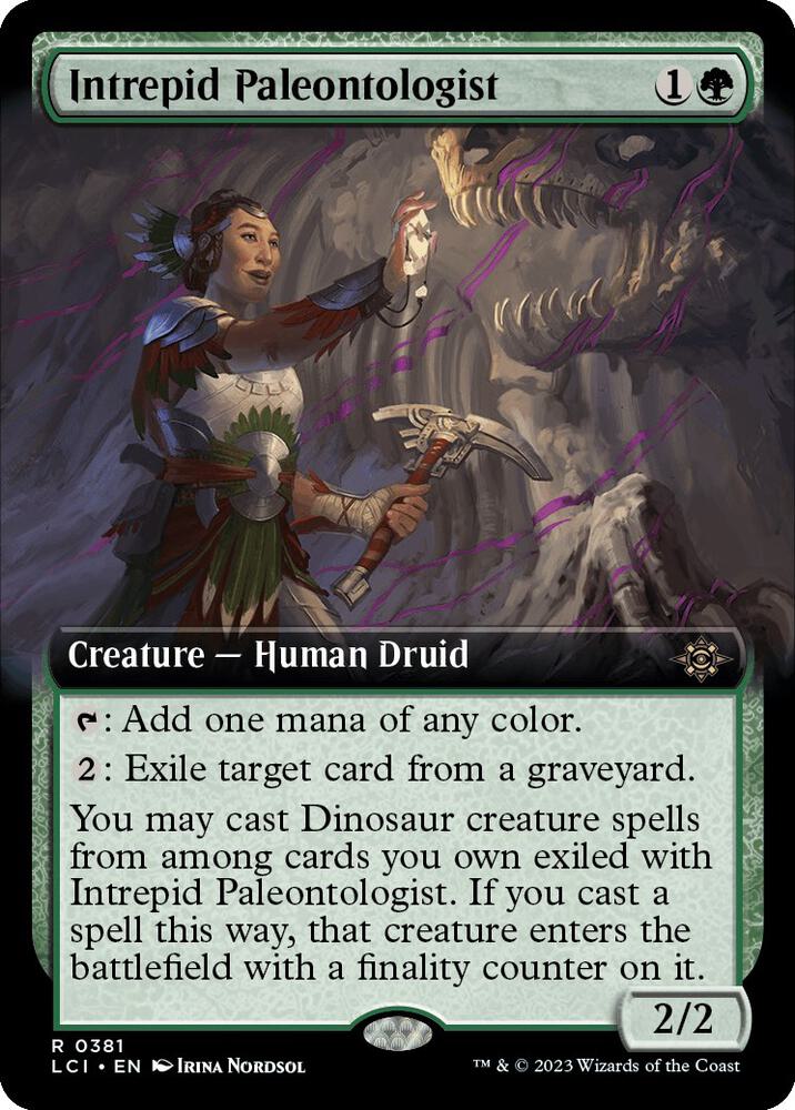 Intrepid Paleontologist (Extended Art) 381 card from The Lost Caverns of Ixalan
