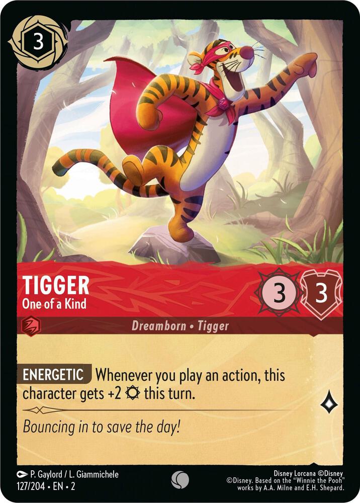 Tigger - One of a Kind 127/204 card from Rise of the Floodborn