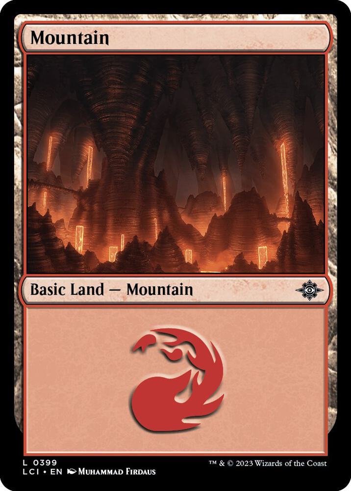 Mountain 399 card from The Lost Caverns of Ixalan