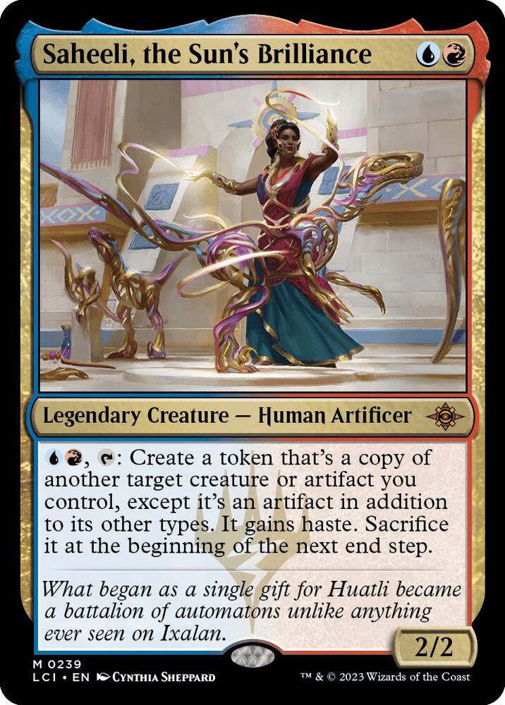 Saheeli, the Sun's Brilliance 239 card from The Lost Caverns of Ixalan