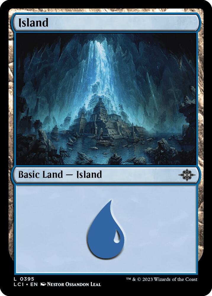 Island 395 card from The Lost Caverns of Ixalan
