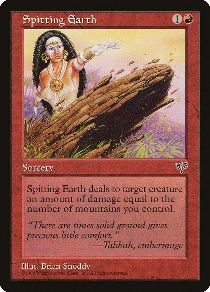 Spitting Earth card from Mirage